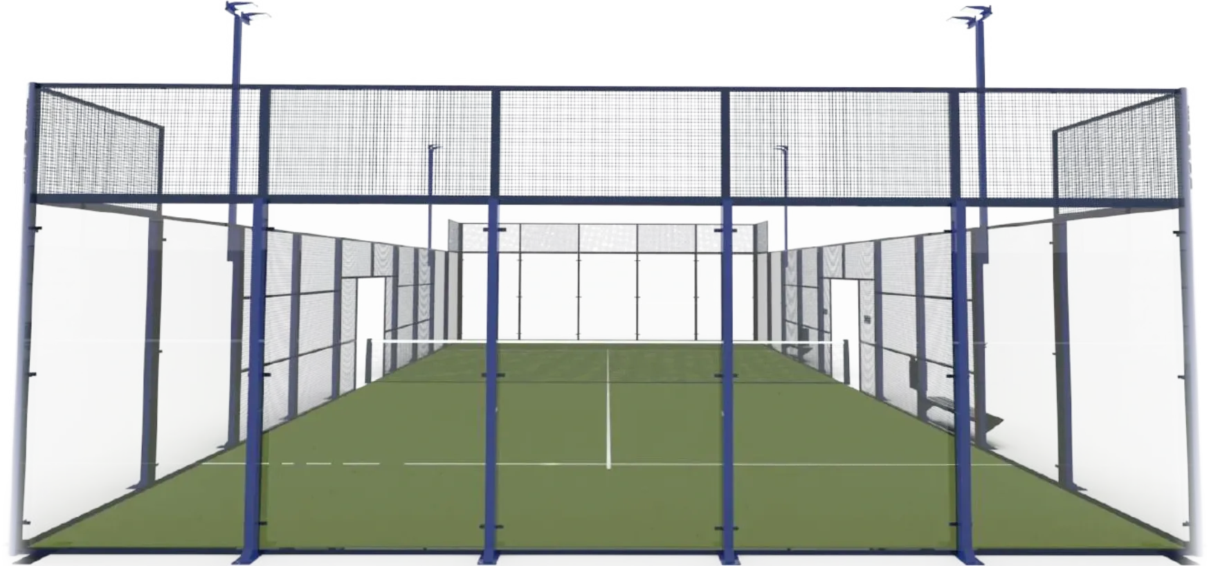 Blick von außen auf den Vision Court
