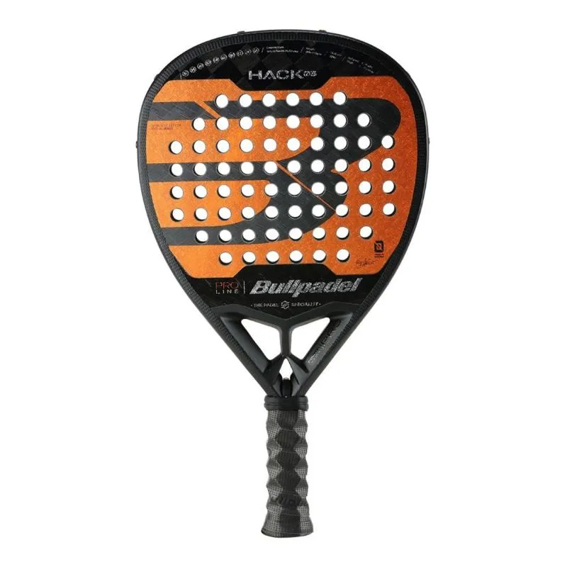Padelschläger mit Carbonoberfläche, Tropfenform, Griff mit Wickelband